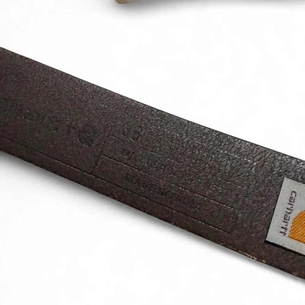 Carhartt brown leather belt size 38